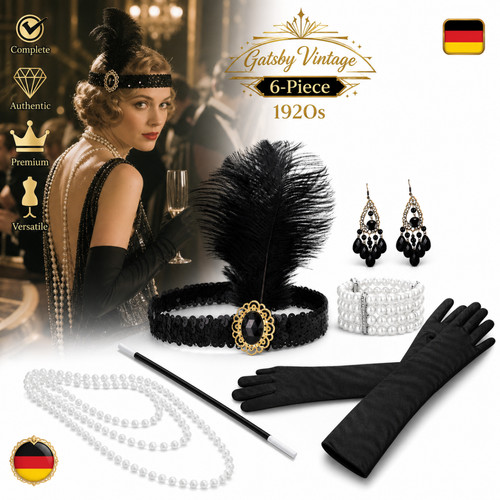 Gatsby flapper komplettes - gatsby,
