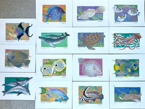 Postkarten ak - 🐠,