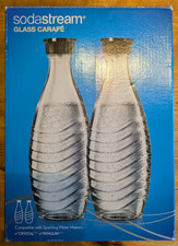 SodaStream DuoPack Glaskaraffe, Ersatzflasche 0,6 Ltr. für Crystal, Penguin