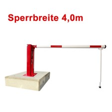 Mobile Schranke Handbetätigt mit Gasdruckfeder Sperrbreite 4,0m; Absperrung