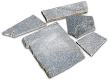 NATURSTEINVERBLENDER BODEN POLYGONALPLATTEN BRUCHSTEIN  Anthrazit-Schwarz ASSULO