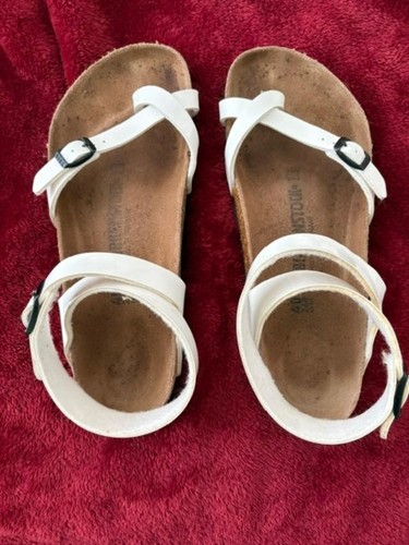 Birkenstock yara white patent - birkenstock,