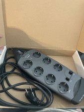 Profi 7-fach schaltbare Steckdosenleiste Belkin Überspannungsschutz TV DSL uvm.