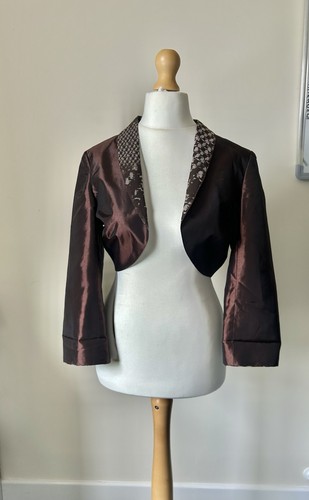 Gina bacconi satin bolero - gina,