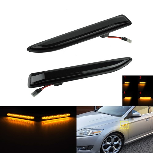 Schwarz led seitenblinker - 2x,