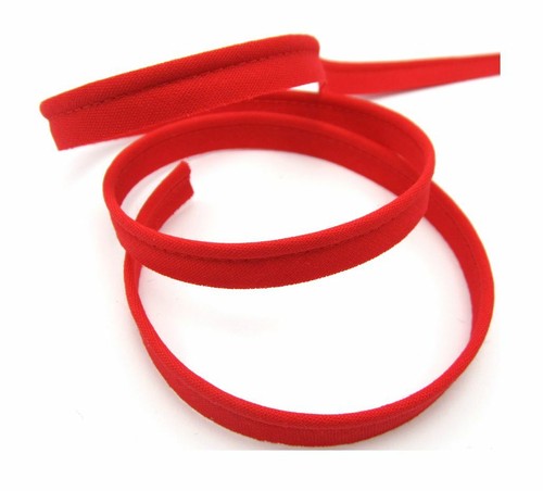 Paspelband rubinrot 10mm breit