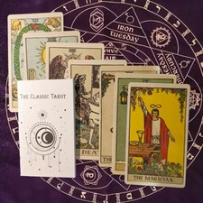 78 Tarot Karten Klassisch Motive Deck Wahrsager übersinnlich Orakel Kartenlesen
