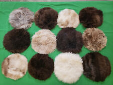 Sitzauflage Sitzkissen echtes Schaffell Farbe "natur" ca. 40cm rund