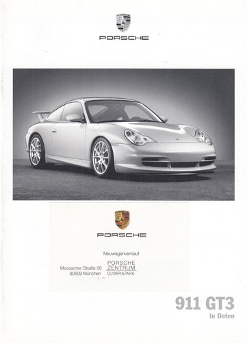 Porsche 911 996 gt3 daten - 911,