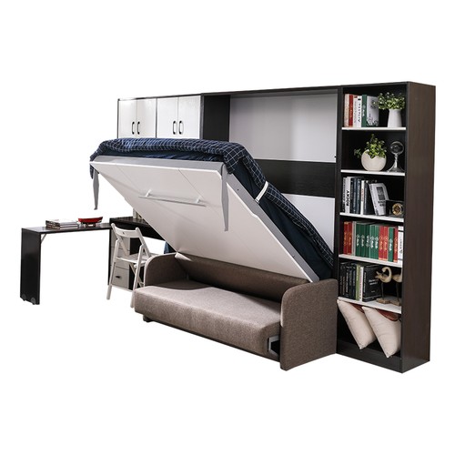 Schrank bett mit sofa polster - schrank,