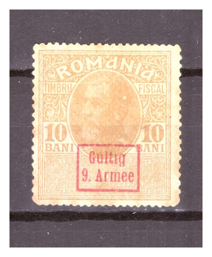Rumänien 1917 fiskalmarke - rumänien,