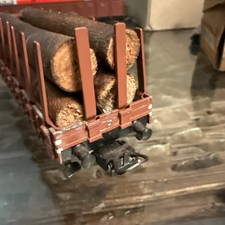 Märklin 321G 2-Achser Rungenwagen mit Bremserhaus Spur H0