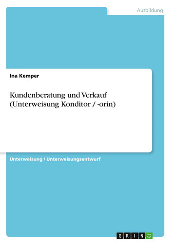 Kundenberatung und verkauf - und,