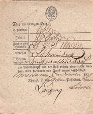 721896) früher Postschein