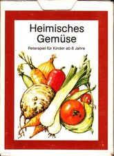 Heimisches GEMÜSE  Quartett 32 Karten + Anleitung 1987 DDR  sehr schön NEU