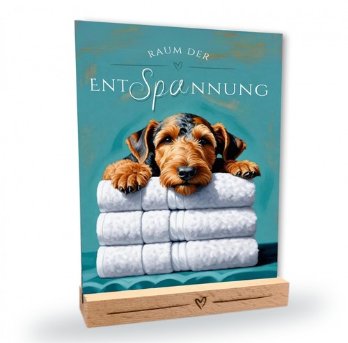 Hundeschild airedale terrier - hundeschild,