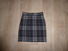 MANGUUN Herbst / Winter Rock Wollrock Wolle-Mix Kariert Gr.34 **NEU**