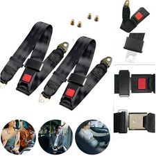 2X 2 PUNKT SICHERHEITSGURT BECKENGURT STATIK STAPLER BUS LKW AUTO PKW UNIVERSAL