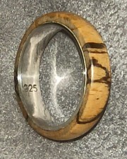 Ring Sterlingsilber Holz