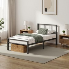 VASAGLE Metallbett, stabiler