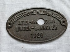 Waggonschild Hannoversche