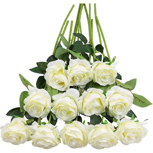 Künstliche rosen 12er set - 12er,