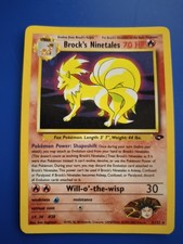 Pokemon Brocks Ninetales Holo Rare Non 1. Edition 3/132 Gym Set