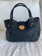 Prada black vitello daino - prada,