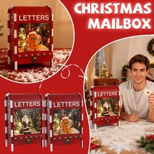 Weihnachten Schwebender Schnee Briefkasten Deko Lebkuchenmann Spieluhr Ornament