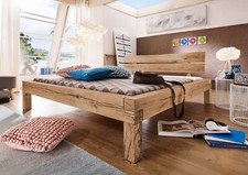 Balkenbett natur Bett Holzbett