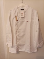 Lan Hong Koch Kittel Jacke Hemd Schürze Umhang Weiß Gr. XL