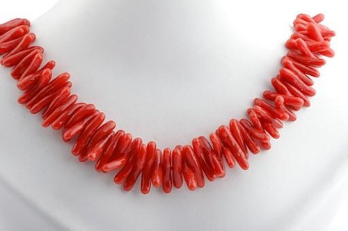 Rote edel korallen kette - edel,