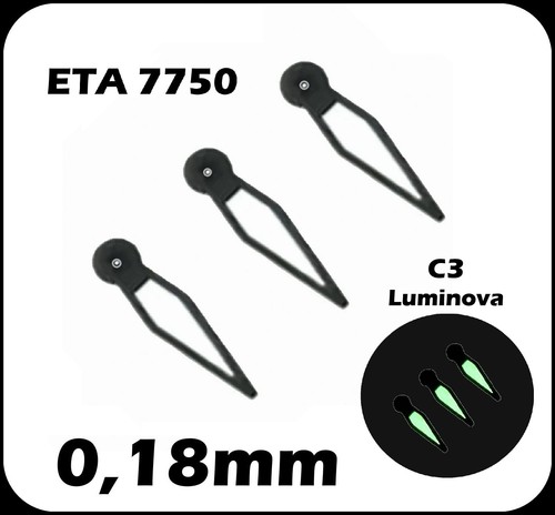 Kleine zeiger 18mm mit c3 - kleine,