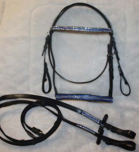 Strass leder reittrense - ", +