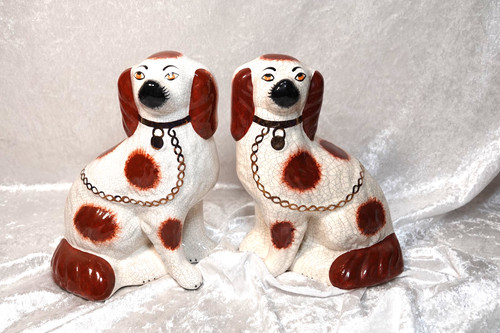 Antike porzellan hunde - antike,