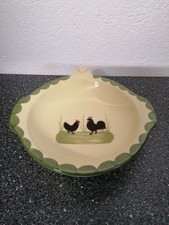 Warmhalteteller, Breiteller, Hahn und Henne, Zeller Keramik, Top Zustand