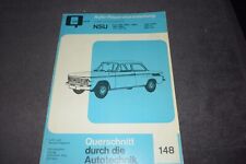 Reparaturanleitung Reparaturhandbuch NSU Prinz / Typ 110 / NSU 1200 erstklassig
