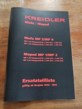 Ersatzteilliste Kreidler Mofa/