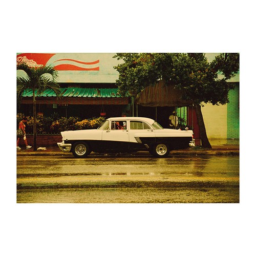 Wandbild cuba car - cuba,