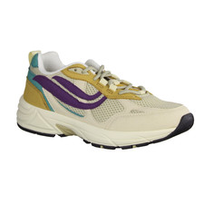 Genesis G-ECO'99 veganer Damensneaker, Biowave veganes Leder,, Sand/Purple