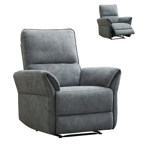 Sessel grau blau - -, grau-blau