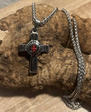 Edelstahl Halskette Kreuz