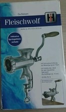 Fleischwolf Gusseisen NR.8 Haushalt International sehr guter Zustand Vintage OVP