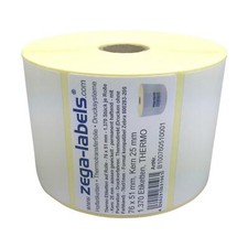 Thermo Etiketten Rolle - 76 x