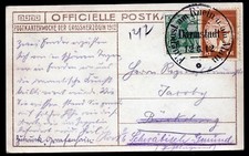 DR I, 10 Pf. Flugpost Rhein Main,Fotokarte Grossherzogin, Darmstadt 12.6.12