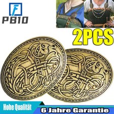 2PCS Keltische Wikinger Schildbrosche Abzeichen Nordische Brosche Legierung DHL