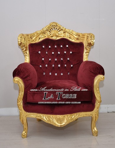 Sessel thron barock - thron, gold