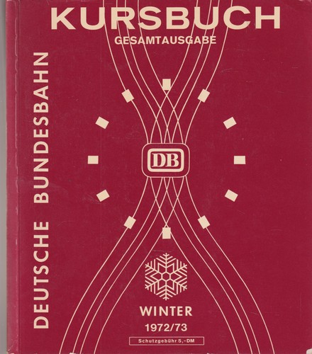 Original amtliches kursbuch - original,