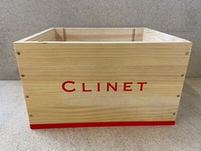 Weinkiste Holz 6er Kiste Deko Wein Shabby Chateau Regal "Château Clinet 2017"