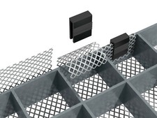 Laubschutz LICHTSCHACHT-ABDECKUNG KELLERSCHACHT ALU-GITTER Aluminium 60x120cm